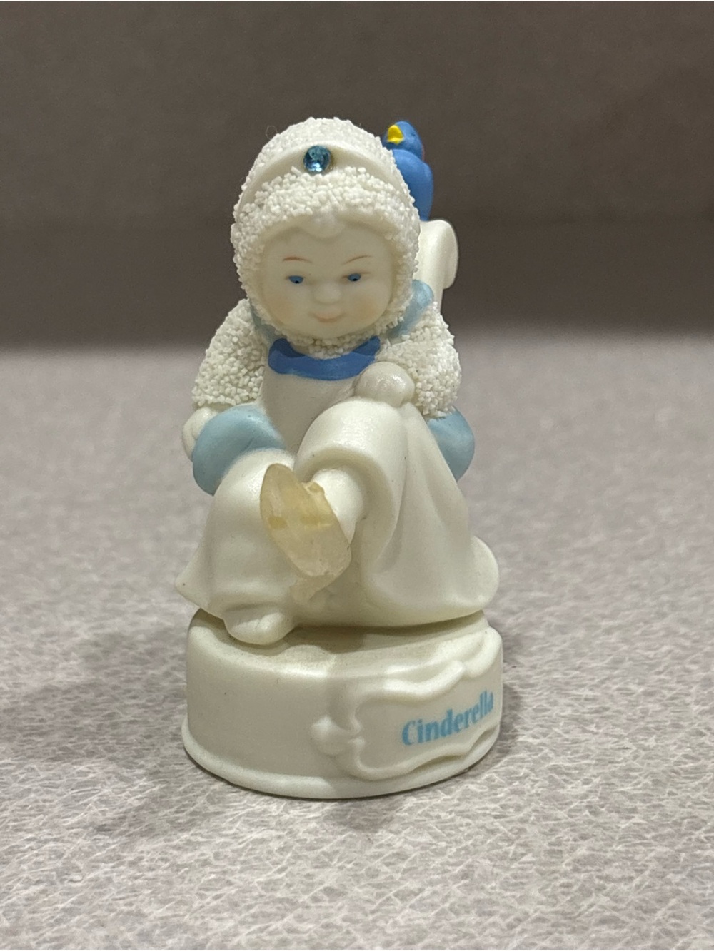 Department 56 Snowbabies Cinderella Figurine with Glass Slipper